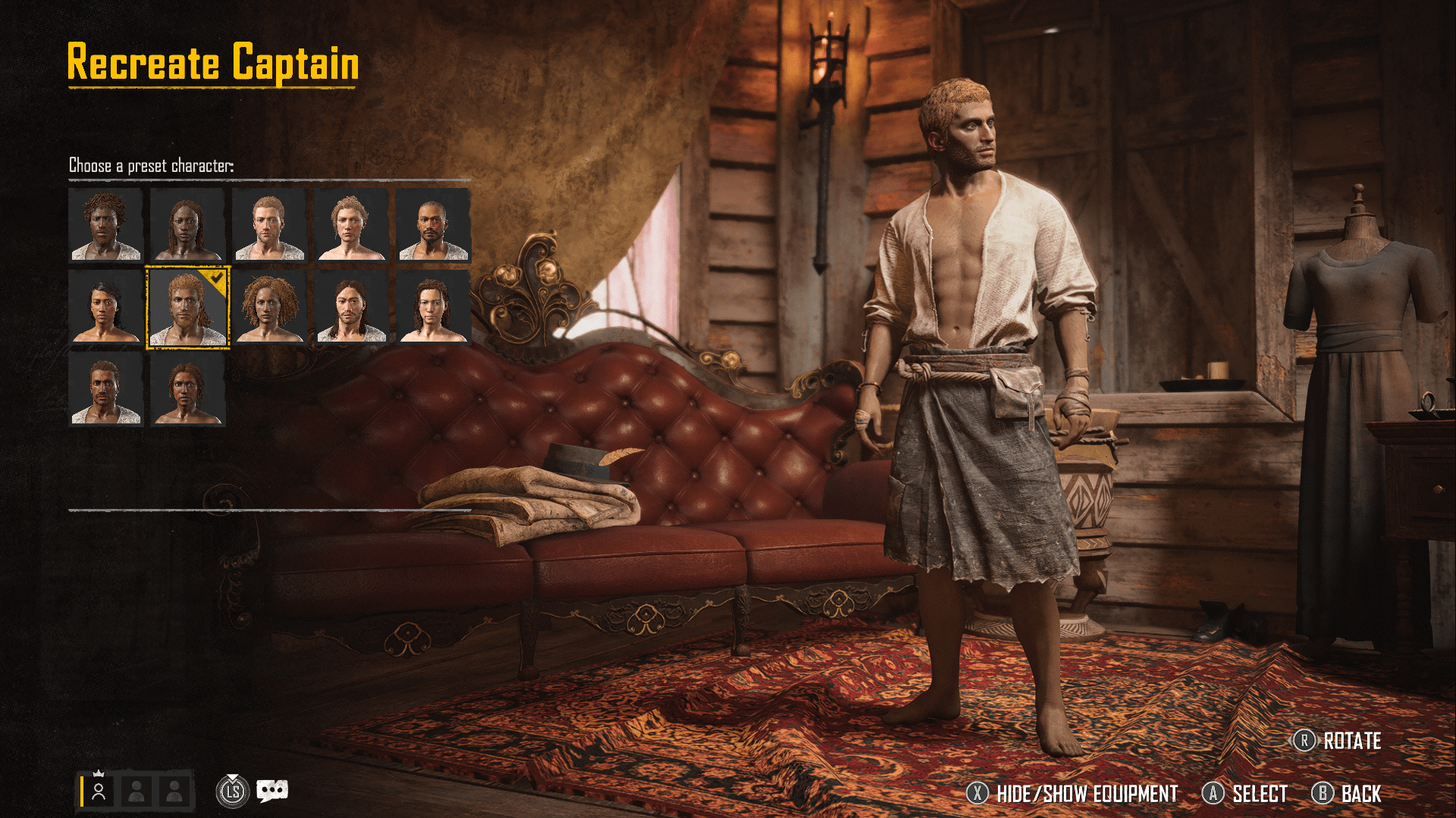 Captain customisation
