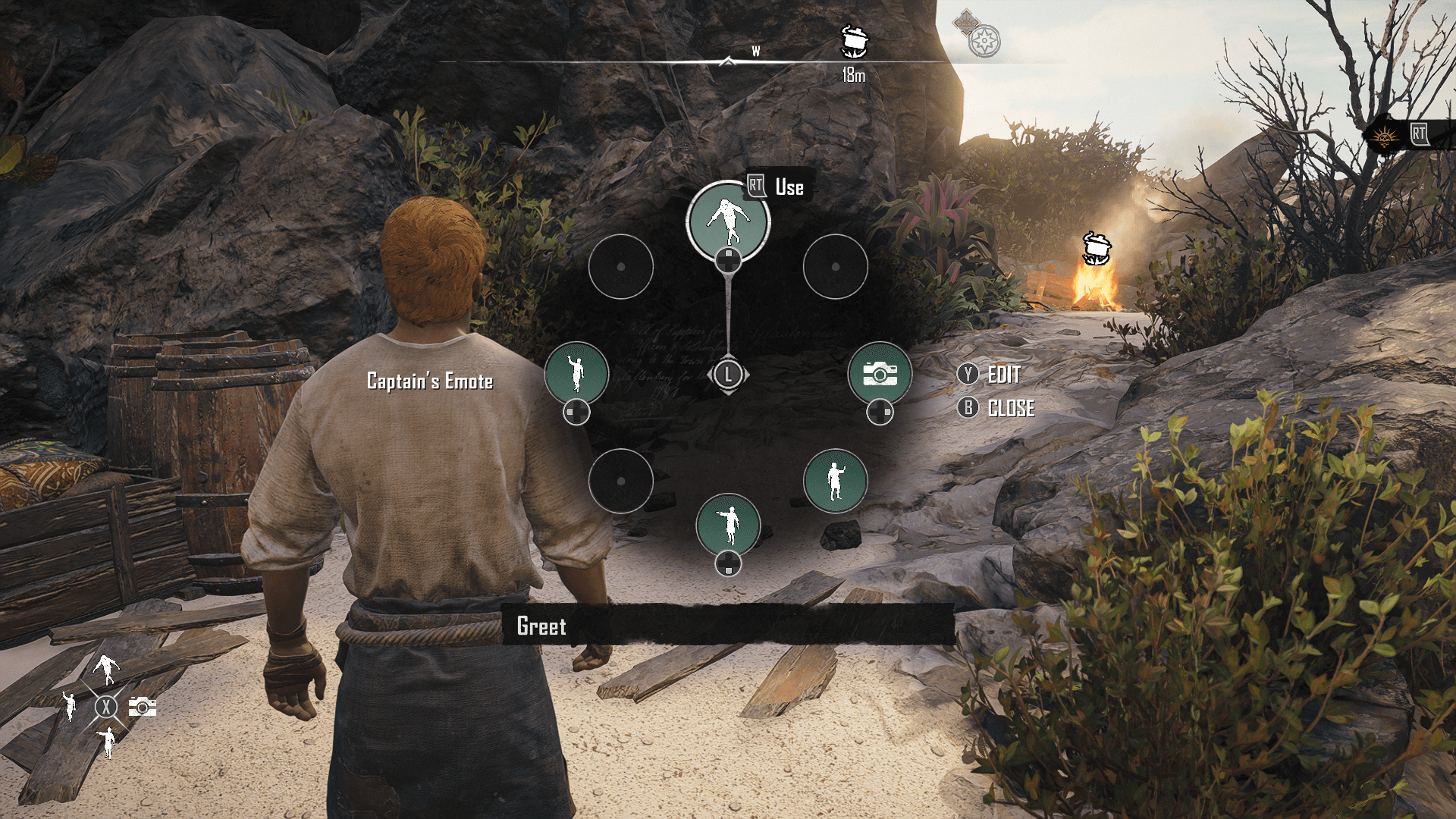Emote wheel